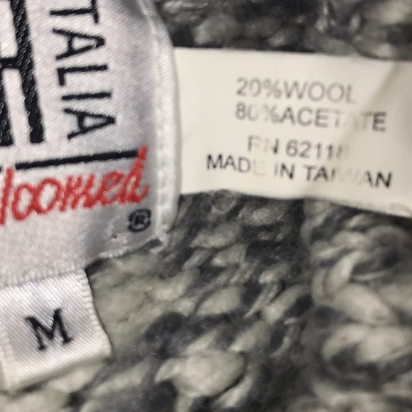 Wool Blend FiaItalia HandLoomed Turtleneck Sweater - Picture 5 of 5